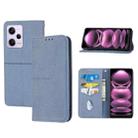 For Redmi Note 12 5G Global Woven Texture Stitching Magnetic Leather Phone Case(Grey) - 1