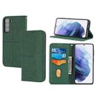 For Samsung Galaxy S23 5G Woven Texture Stitching Magnetic Leather Phone Case(Green) - 1