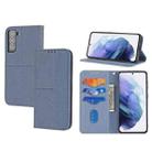 For Samsung Galaxy S23 5G Woven Texture Stitching Magnetic Leather Phone Case(Grey) - 1