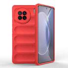 For vivo X90 5G Magic Shield TPU + Flannel Phone Case(Red) - 1