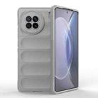 For vivo X90 5G Magic Shield TPU + Flannel Phone Case(Grey) - 1