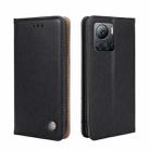 For Infinix Note 12 VIP Non-Magnetic Retro Texture Leather Phone Case(Black) - 1