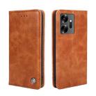 For Infinix Zero 20 Non-Magnetic Retro Texture Leather Phone Case(Brown) - 1