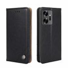 For Infinix Zero 20 Non-Magnetic Retro Texture Leather Phone Case(Black) - 1