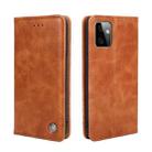 For Motorola Moto G Power 2023 Non-Magnetic Retro Texture Leather Phone Case(Brown) - 1
