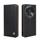 For OPPO Find X6 5G Non-Magnetic Retro Texture Leather Phone Case(Black) - 1