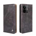 For Realme GT Neo5 Non-Magnetic Retro Texture Leather Phone Case(Grey) - 1