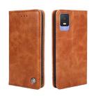 For TCL 403 Non-Magnetic Retro Texture Leather Phone Case(Brown) - 1