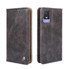 For TCL 403 Non-Magnetic Retro Texture Leather Phone Case(Grey) - 1