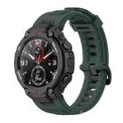 For Huami Amazfit T-Rex A1918 Tyrannosaurus Silicone Watch Band(Olive Green) - 1