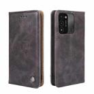 For Tecno Spark 8C Non-Magnetic Retro Texture Leather Phone Case(Grey) - 1