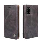For Rakuten Big S Non-Magnetic Retro Texture Leather Phone Case(Grey) - 1