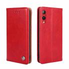 For Rakuten Hand 4G Non-Magnetic Retro Texture Leather Phone Case(Red) - 1