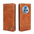 For Honor Magic5 Non-Magnetic Retro Texture Leather Phone Case(Brown) - 1