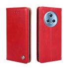 For Honor Magic5 Non-Magnetic Retro Texture Leather Phone Case(Red) - 1