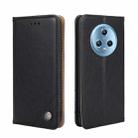 For Honor Magic5 Non-Magnetic Retro Texture Leather Phone Case(Black) - 1