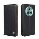 For Honor Magic5 Pro Non-Magnetic Retro Texture Leather Phone Case(Black) - 1