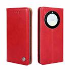 For Honor X40 Non-Magnetic Retro Texture Leather Phone Case(Red) - 1