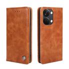 For OnePlus Ace 2V 5G Non-Magnetic Retro Texture Leather Phone Case(Brown) - 1