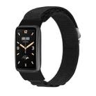 For Xiaomi Mi Band 7 Pro Loop Nylon Watch Band(Black) - 1