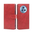 For Honor Magic5 Calf Texture Buckle Flip Leather Phone Case(Red) - 1