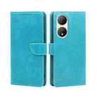 For vivo Y100 5G Calf Texture Buckle Flip Leather Phone Case(Blue) - 1