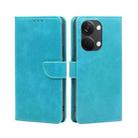 For OnePlus Ace 2V 5G Calf Texture Buckle Flip Leather Phone Case(Blue) - 1