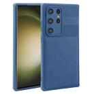 For Samsung Galaxy S23 Ultra 5G Twill Texture TPU Shockproof Phone Case(Blue) - 1