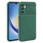 For Samsung Galaxy A34 5G Twill Texture TPU Shockproof Phone Case(Green) - 1