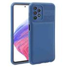 For Samsung Galaxy A53 5G Twill Texture TPU Shockproof Phone Case(Blue) - 1