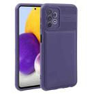 For Samsung Galaxy A72 4G / 5G Twill Texture TPU Shockproof Phone Case(Purple) - 1