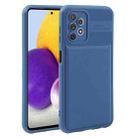 For Samsung Galaxy A72 4G / 5G Twill Texture TPU Shockproof Phone Case(Blue) - 1