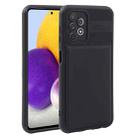 For Samsung Galaxy A22 4G Twill Texture TPU Shockproof Phone Case(Black) - 1
