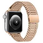 Chain Magnetic Stainless Steel Watch Band For Apple Watch Series 8&7 41mm / SE 2&6&SE&5&4 40mm / 3&2&1 38mm(Rose Gold) - 1