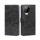 For Infinix Note 12 Pro 4G/Note 12 2023 Calf Texture Buckle Flip Leather Phone Case(Black) - 1