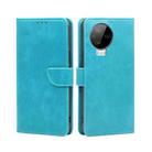 For Infinix Note 12 Pro 4G/Note 12 2023 Calf Texture Buckle Flip Leather Phone Case(Blue) - 1
