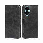 For Tecno Camon 19 / 19 Pro Calf Texture Buckle Flip Leather Phone Case(Black) - 1