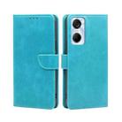 For Tecno Pop 6 Pro Calf Texture Buckle Flip Leather Phone Case(Blue) - 1