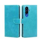 For Tecno Pova 4 Pro Calf Texture Buckle Flip Leather Phone Case(Blue) - 1