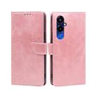 For Tecno Pova 4 Pro Calf Texture Buckle Flip Leather Phone Case(Rose Gold) - 1