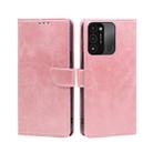 For Tecno Spark 8C / Spark GO 2022 Calf Texture Buckle Flip Leather Phone Case(Rose Gold) - 1