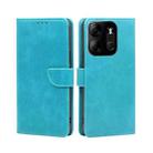 For Tecno Spark GO 2023/Pop 7/Pop 7 Pro Calf Texture Buckle Flip Leather Phone Case(Blue) - 1