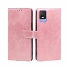 For TCL 403 Calf Texture Buckle Flip Leather Phone Case(Rose Gold) - 1