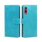 For Rakuten Hand 4G Calf Texture Buckle Flip Leather Phone Case(Blue) - 1