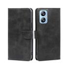 For Blackview A52 Calf Texture Buckle Flip Leather Phone Case(Black) - 1