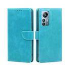 For Blackview A85 Calf Texture Buckle Flip Leather Phone Case(Blue) - 1