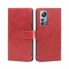 For Blackview A85 Calf Texture Buckle Flip Leather Phone Case(Red) - 1