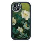 For iPhone 14 Pro Max Oil Painting Pattern TPU Protective Phone Case(Rose) - 1