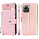 For Infinix Note 12 VIP Zipper Bag Leather Phone Case(Rose Gold) - 1