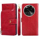 For OPPO Find X6 Pro 5G Zipper Bag Leather Phone Case(Red) - 1